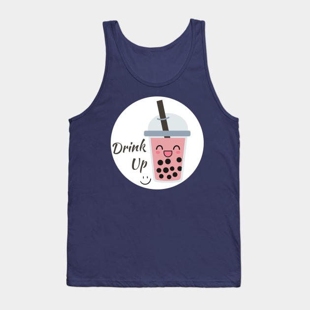 Boba Lover - Happy Cup Tank Top by Sleepy Time Tales